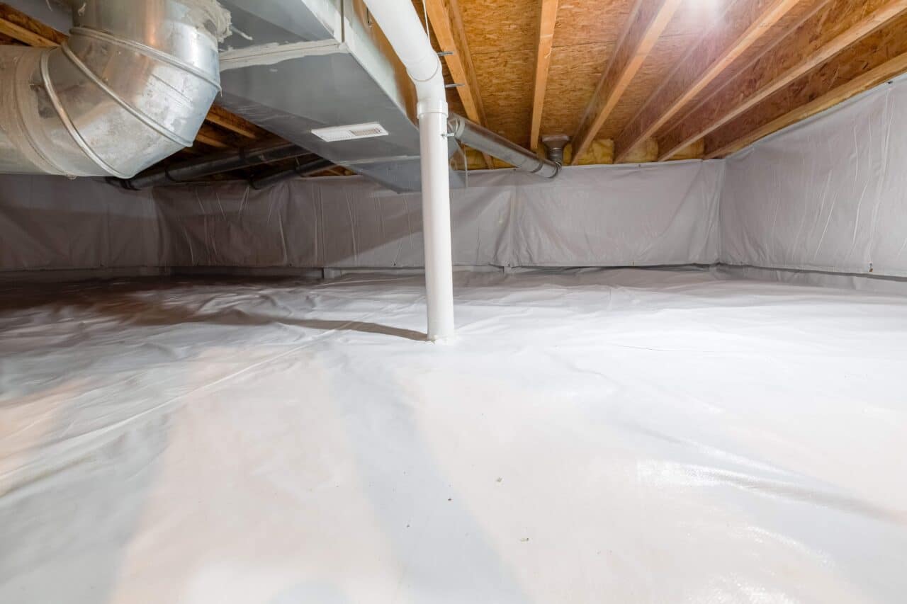 An example of crawl space encapsulation