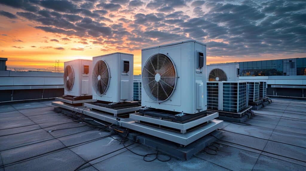 HVAC optimization on the top of a commercial building