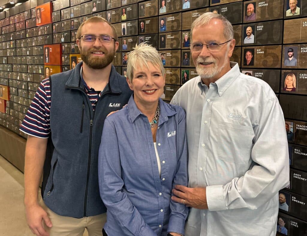 Zach Curtis (VDC Project Manager), Angela Curtis (Receptionist), and W.A. Curtis (Former Engineer & Director).